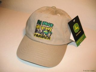 John Deere Proud Daddy Is A Farmer Youth Boys Hat Cap  