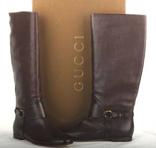 NEW GUCCI LADIES TIE DYE LEATHER CREST LOGO KNEE HIGH BOOTS 40 10  