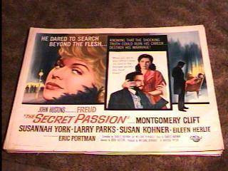 Secret Passion 22x28 Movie Poster '63 Montgomery Clift John Huston  