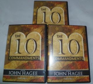 John Hagee The Ten Commandments Vol 1 2 3 10 CD Set Complete New  