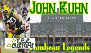 John Kuhn Green Bay Packers NFL Custom Index Card Lambeau Legends FB Star  