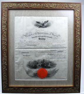 Official Document Signed by President Abraham Lincoln JSA Historical  