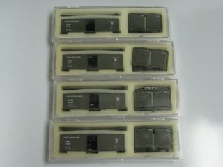 Lot of 4 N Scale Intermoutain Army Box Cars BLW 1067  