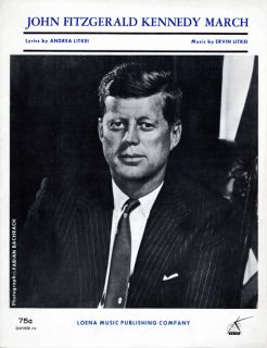 President John Fitzgerald Kennedy March JFK Sheet Music  