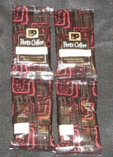Peets Coffee Major Dickason's Decaf Ground 4 x 2 5 oz Bags RARE Size Dickasons  