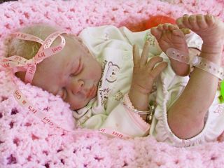 " Adorable " Reborn Baby Girl with A Large Layette A Lulu Sculpt by Jen Printy  
