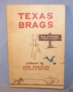 Texas Brags John Randolph Mark Storm 1947 Texas Jokes  