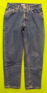 St John's Bay Classic Fit Sz 12P Petite Womens Blue Jeans Denim Pants GO34  