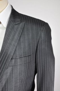 Authentic $1300 John Richmond Wool Shorts Pinstripe Suit US 38 EU 48  