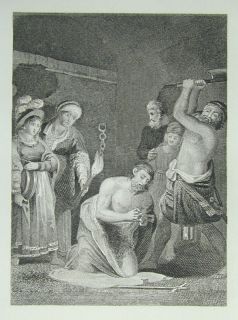 St John The Baptist Beheaded 1850 Bible Print  