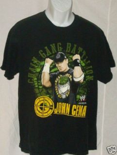 John Cena Chain Gang Battalian Black Shirt Adult Large  