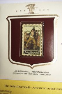 John Trumbull American Artist Oct 18 1968 New Haven Ct  