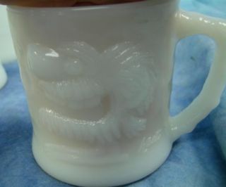 11 Johnny Hart Comic Anchor Hocking Fire King Milk Glass Grog Coffee Mug Cups  