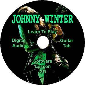 Johnny Winter Guitar Tab Lesson Software CD 14 Songs  