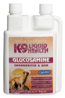 Liquid Health K 9 Glucosamine with OptiMSM Hip and Joint Formula 32 Ounce Unit  