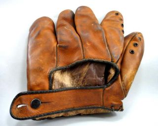 ★antique Trusport Baseball Glove G 650 Augie J Galan Genuine Horsehide Eather  