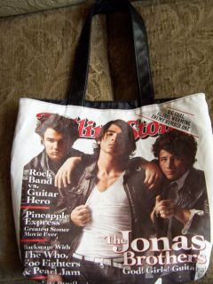 Jonas Brothers Rolling Stone Tote Bag  