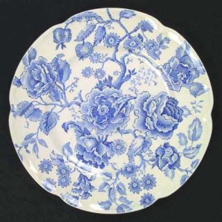 Johnson Brothers English Chippendale Blue Dinner Plate  