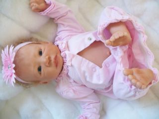 Enchanted Moments Nursery Lovely Reborn Baby Girl w Mag Tummy Plate Amelia  