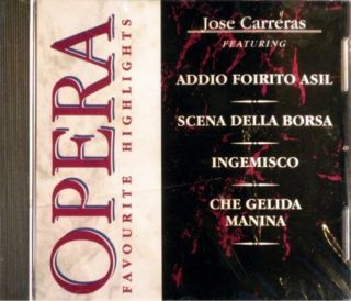 Opera Favourite Highlights Jose Carreras 4 Selections Brand New Factory SEALED  