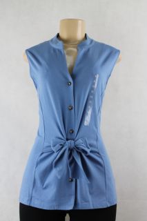 Jones New York Signature women blouse sleeveless blue size XL  