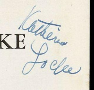 JOSEPH SCHILDKRAUT KATHERINE LOCKE VINTAGE 1941 SIGNED PLAYBILL AUTOGRAPHED  