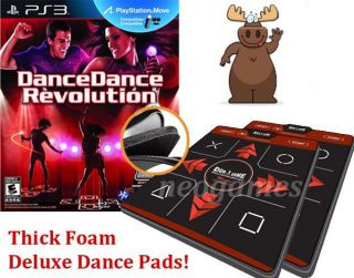 Dance Dance Revolution PS3 2X Non Slip Deluxe Pads New 083717250937  