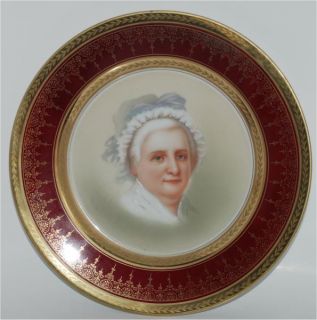 Antique Serves Tatler Portrait Plate Martha Washington  