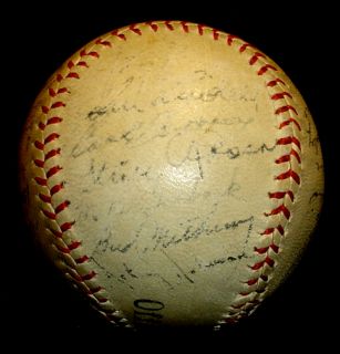 1944 New York Yankees 27 Signatures Signed Ball Yankeee Collectors Must L K  