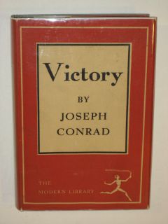 Joseph Conrad Victory Modern Library 34 w DJ  