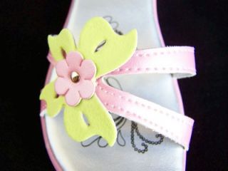 New Baby Girls Pink Bufferfly Sandals Shoes Sz 6 Josmo  