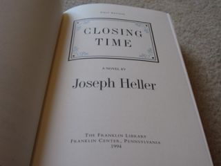 Signed First Edition Franklin Library Closing Time Joseph Heller Leather 1st  