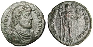 Jovian AE1 "Victoriae Romanorvm Victory of Rome" Ric 235 Thessalonica Large VF  