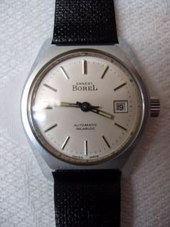 Vintage Borel Watch 19660's Water R Auto New Swiss  