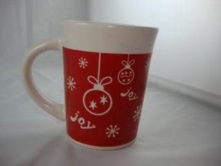 Christmas red gift box happy snow man Joy Coffee Mug  