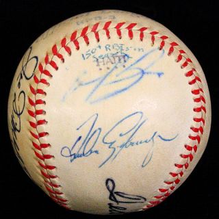 Joe DiMaggio Hank Greenberg Ted Williams 6 Signed Baseball Ball PSA DNA  