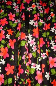 Vtg 60's Judy Miller California Mod Floral Maxi Hippie Festival Belted Dress M  