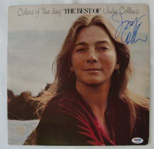 Judy Collins Signed "Best of" Record Album PSA DNA  