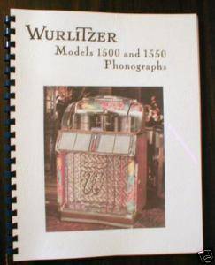 Wurlitzer Model 1500 1500 Jukebox Manual  