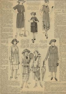 Original Mode Pratique French Fashion Mag July 26 1919  