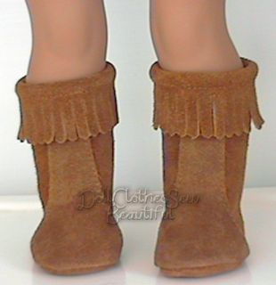 Doll Clothes Fits American Girl Julie Brown Moccasin Boots