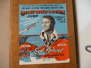 Evel Knievel Snake River Canyon Jump Poster