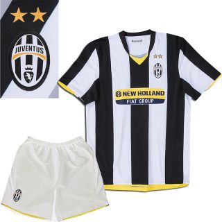 Juventus 08 Home White Black Soccer Uniform Kit Size s M