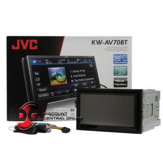 JVC KW AV70BT CAR DOUBLEDIN TOUCHSCREEN CD// DVD PLAYER W/BLUETOOTH