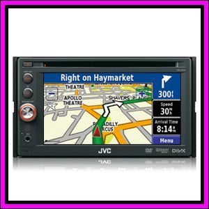 JVC KW AV50 6 1 Touch Screen GPS System DVD  iPhone iPod Car Player
