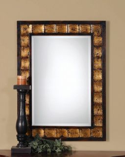 Justus Decorative Wood Beveled Wall Mirror