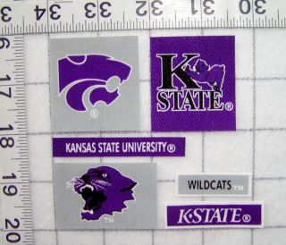 Kansas State Wildcats Iron on Fabric Appliques No Sew