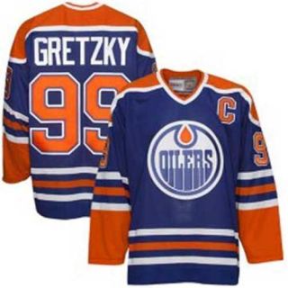 Wayne Gretzky Royal Blue Heroes of Hockey Jersey Vintage