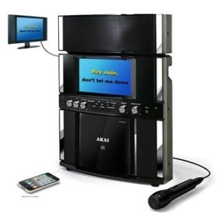 Akai Pro DJ Karaoke System Machine Front Load CD G Player w 7 Monitor