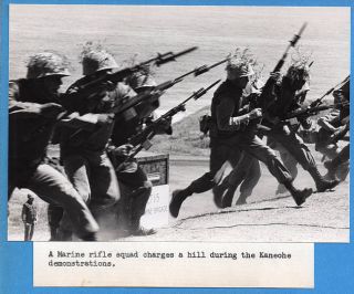 1965 Marine Demon M 14 Rifle Kaneohe Hawaii Photo